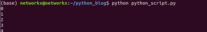 execute python script