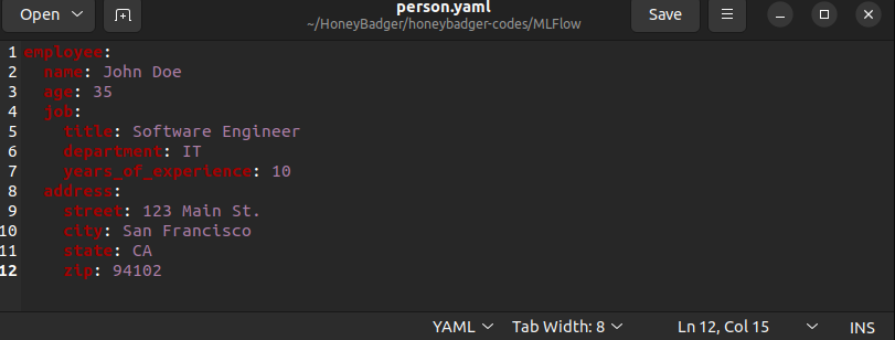 YAML File