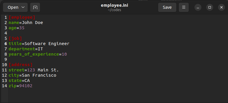file ini python