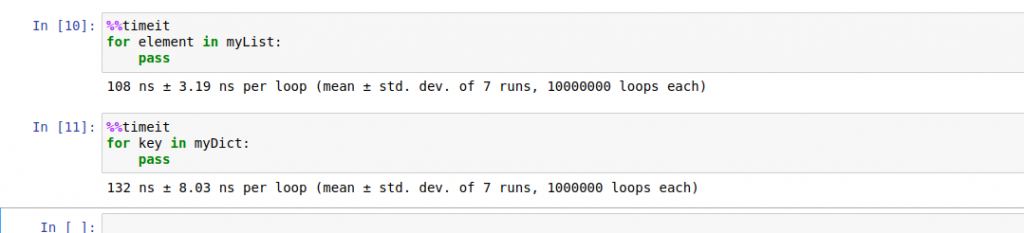 List vs Dictionary Performance while iteration