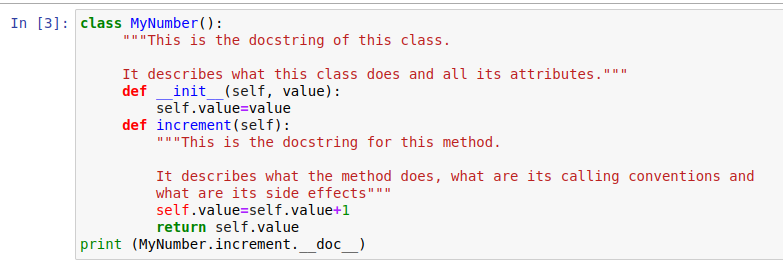 Code in Jupyter Notebook